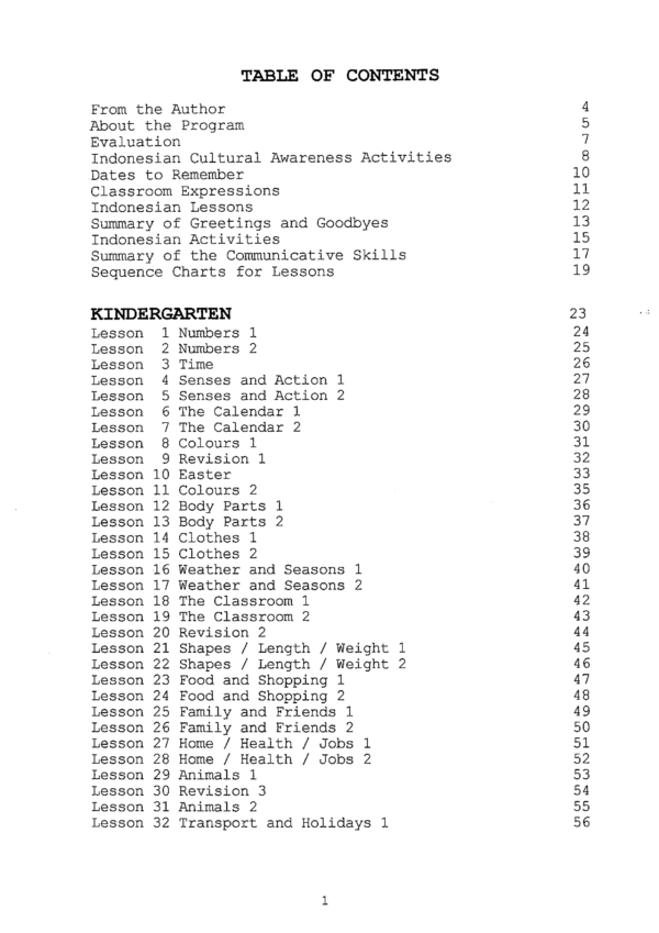 Saya Suka Bahasa Indonesia! Kindergarten - Year 2 Practical Program Book Digital - Image 2