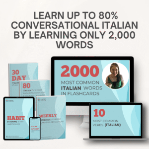 Learn up to 80% Conversational Italian by Learning Only 2,000 Words