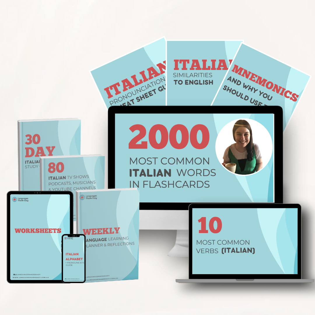 LEARN ITALIAN FASTER BY LEARNING THE RIGHT WORDS FIRST